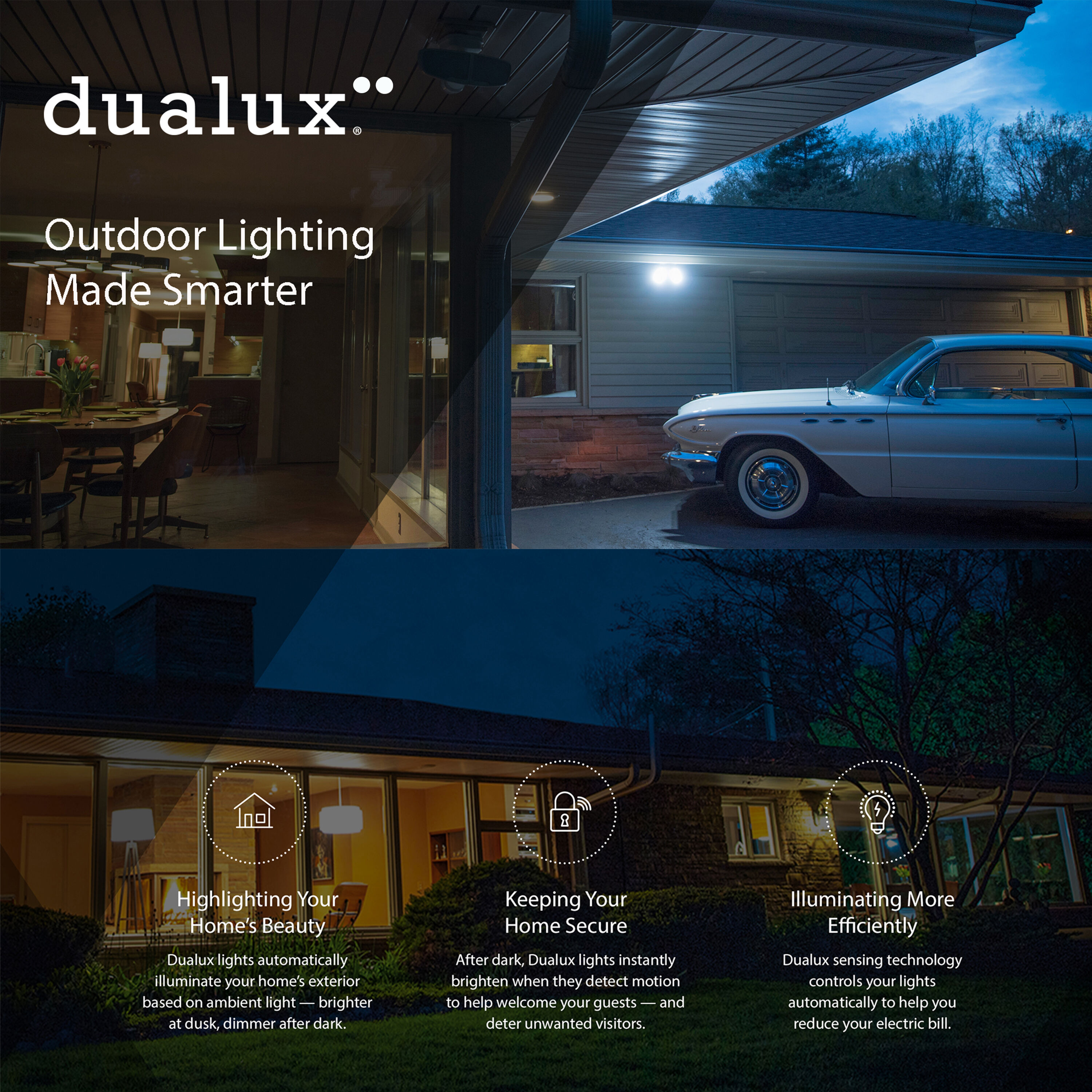 Mission Oil Burnished Bronze Outdoor Motion Sensor, Dualux